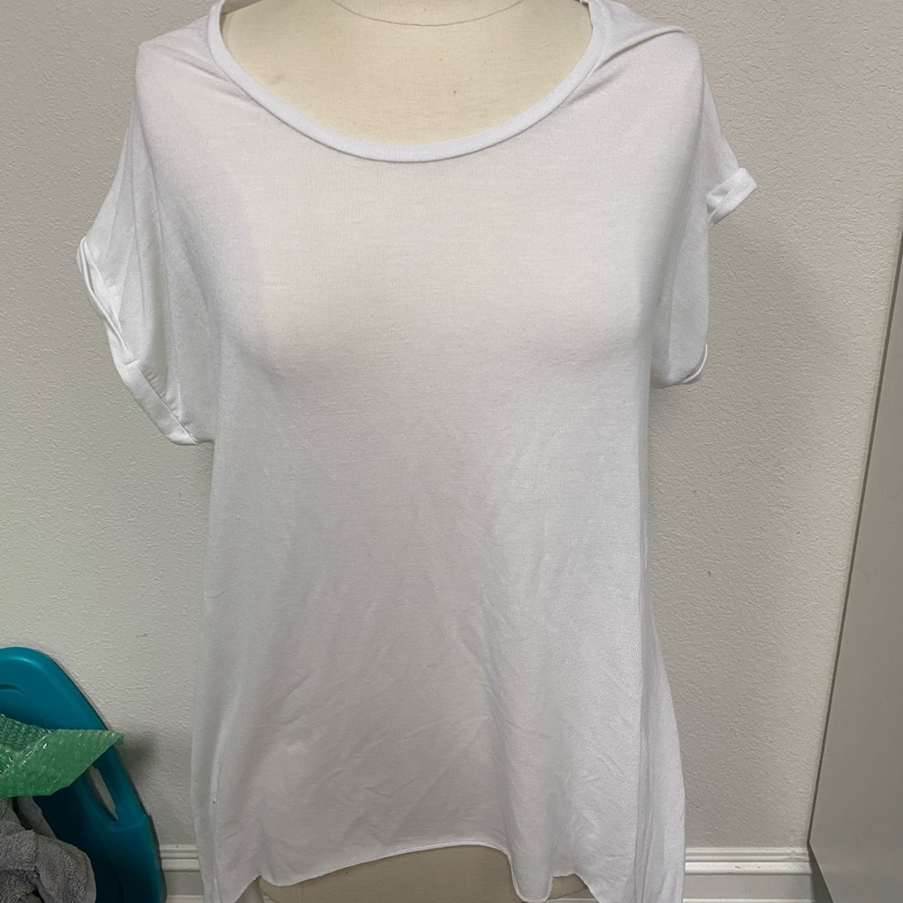 White Topshop Tunic with slit back detail